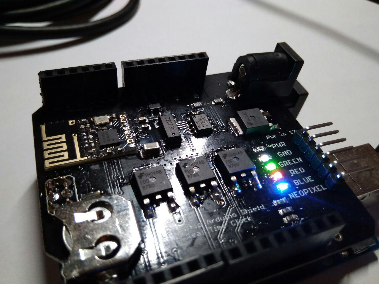 Arduino LED strip shield